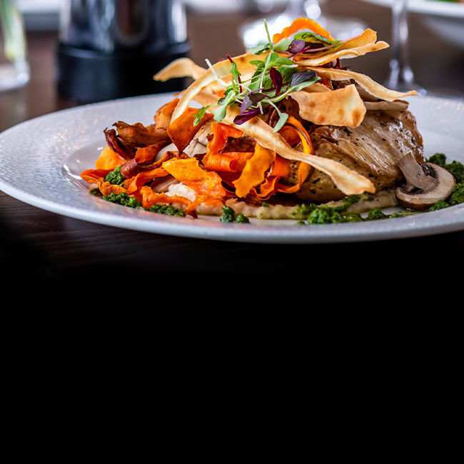 Vegan menu at The Arkley