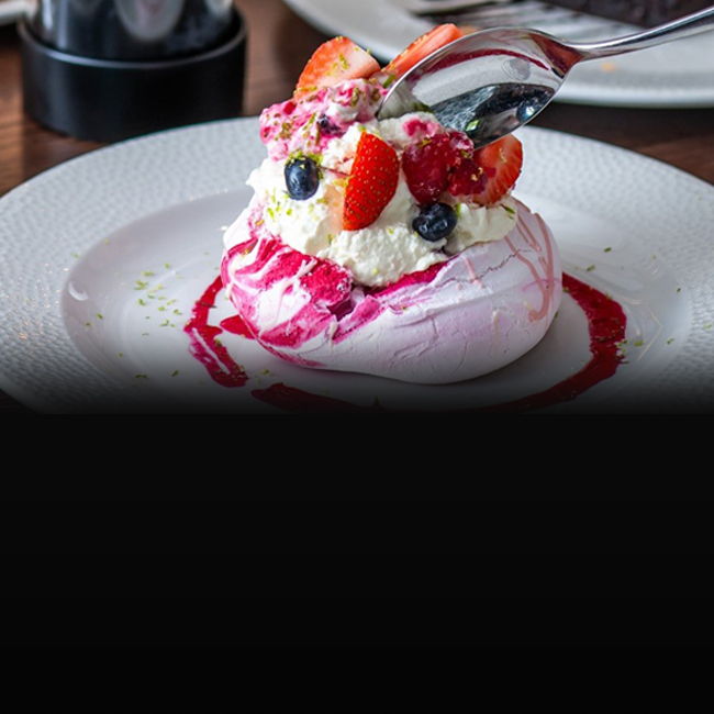 Dessert menu at The Arkley