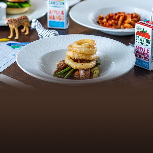 Children's menu at The Arkley