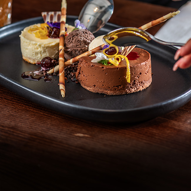 Dessert menu at The Arkley