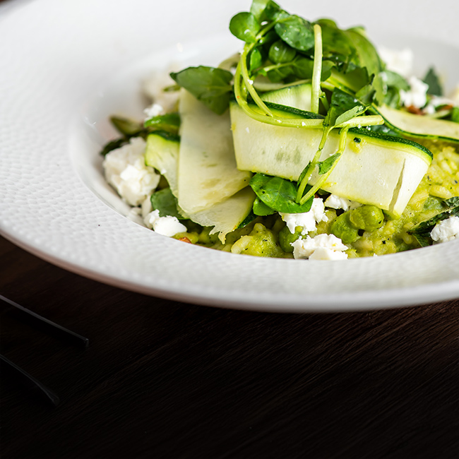 Vegan menu at The Arkley